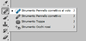 Strumento pennello correttivo al volo