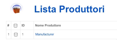 Lista Produttori